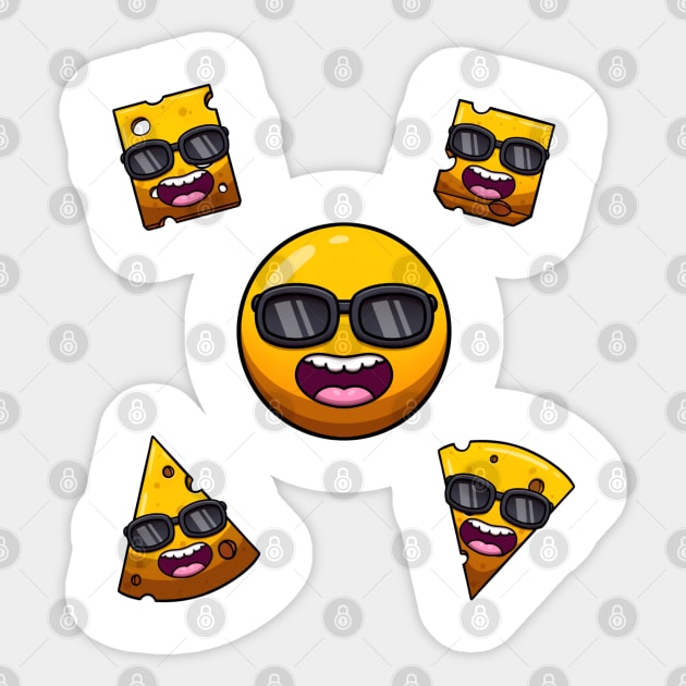 Cool Cheese Sticker by TheMaskedTooner